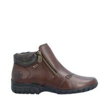 Load image into Gallery viewer, RIEKER - L4655-27 - 2 x ZIP ANKLE BOOT - Brown (Water Resistant) (NEW IN)
