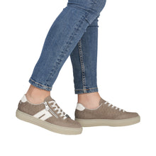 Load image into Gallery viewer, RIEKER - L5903-20 - LACE UP/ZIP SNEAKER TRAINER - Camel