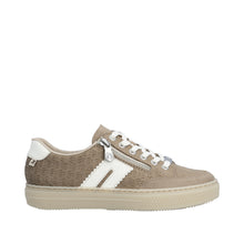 Load image into Gallery viewer, RIEKER - L5903-20 - LACE UP/ZIP SNEAKER TRAINER - Camel