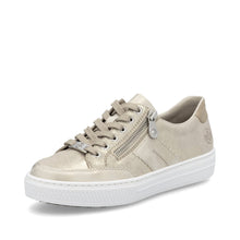 Load image into Gallery viewer, RIEKER - L5903-62 - LACE UP/ZIP SNEAKER TRAINER - Muschel