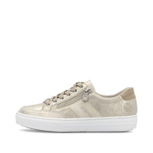 Load image into Gallery viewer, RIEKER - L5903-62 - LACE UP/ZIP SNEAKER TRAINER - Muschel