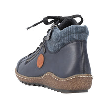 Load image into Gallery viewer, RIEKER - L7514-14 -  LACE UP/ZIP BOOT (Water Resistant) - Blue