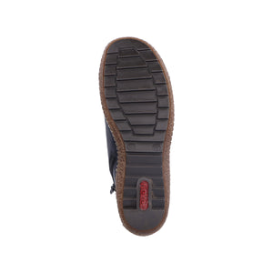 RIEKER - L7514-14 -  LACE UP/ZIP BOOT (Water Resistant) - Blue