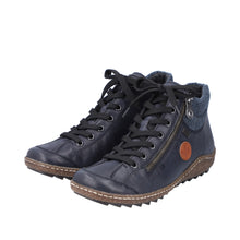 Load image into Gallery viewer, RIEKER - L7514-14 -  LACE UP/ZIP BOOT (Water Resistant) - Blue