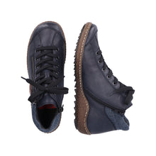 Load image into Gallery viewer, RIEKER - L7514-14 -  LACE UP/ZIP BOOT (Water Resistant) - Blue