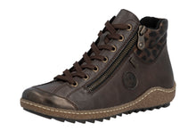 Load image into Gallery viewer, RIEKER - L7514-25 - ZIP/LACE BOOT - Water Resistant - Brown (NEW IN)