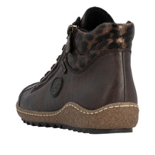 Load image into Gallery viewer, RIEKER - L7514-25 - ZIP/LACE BOOT - Water Resistant - Brown (NEW IN)