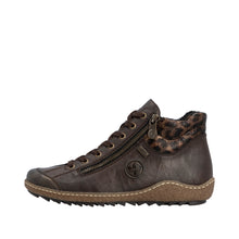 Load image into Gallery viewer, RIEKER - L7514-25 - ZIP/LACE BOOT - Water Resistant - Brown (NEW IN)