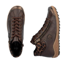 Load image into Gallery viewer, RIEKER - L7514-25 - ZIP/LACE BOOT - Water Resistant - Brown (NEW IN)
