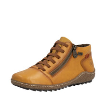 Load image into Gallery viewer, RIEKER - L7563-68 - ZIP/LACE BOOT - Water Resistant - Mustard (NEW IN)
