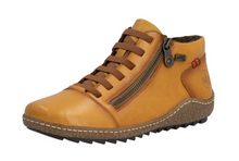 Load image into Gallery viewer, RIEKER - L7563-68 - ZIP/LACE BOOT - Water Resistant - Mustard (NEW IN)