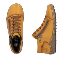 Load image into Gallery viewer, RIEKER - L7563-68 - ZIP/LACE BOOT - Water Resistant - Mustard (NEW IN)