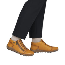 Load image into Gallery viewer, RIEKER - L7563-68 - ZIP/LACE BOOT - Water Resistant - Mustard (NEW IN)