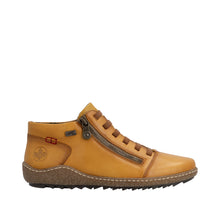 Load image into Gallery viewer, RIEKER - L7563-68 - ZIP/LACE BOOT - Water Resistant - Mustard (NEW IN)
