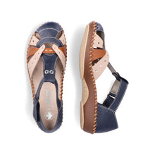 Load image into Gallery viewer, RIEKER - M1655-14 - STRAP SHOE/SANDAL - Navy Multi