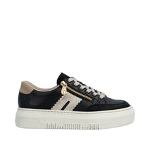 Load image into Gallery viewer, RIEKER - M1912-00 - LACE UP/ZIP SNEAKER TRAINER - Black