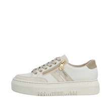 Load image into Gallery viewer, RIEKER - M1912-80 - LACE UP/ZIP SNEAKER TRAINER - Cream