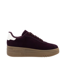 Load image into Gallery viewer, RIEKER - M7601-30 -  LACE UP SNEAKER TRAINER - Burgundy/OffWhite