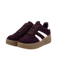 Load image into Gallery viewer, RIEKER - M7601-30 -  LACE UP SNEAKER TRAINER - Burgundy/OffWhite