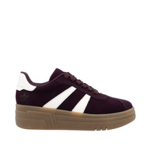 Load image into Gallery viewer, RIEKER - M7601-30 -  LACE UP SNEAKER TRAINER - Burgundy/OffWhite
