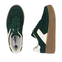 Load image into Gallery viewer, RIEKER - M7602-54 -  LACE UP SNEAKER TRAINER - Green/OffWhite