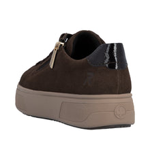 Load image into Gallery viewer, RIEKER - M7701-25 -  LACE UP/ZIP SNEAKER TRAINER - Brown/Bronze  (NEW IN)