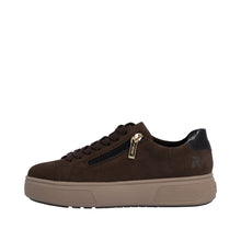Load image into Gallery viewer, RIEKER - M7701-25 -  LACE UP/ZIP SNEAKER TRAINER - Brown/Bronze  (NEW IN)