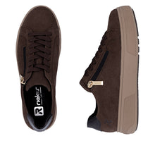 Load image into Gallery viewer, RIEKER - M7701-25 -  LACE UP/ZIP SNEAKER TRAINER - Brown/Bronze  (NEW IN)