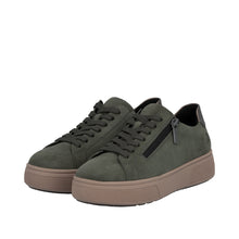 Load image into Gallery viewer, RIEKER - M7701-55 -  LACE UP/ZIP SNEAKER TRAINER - Green/Bronze  (NEW IN)