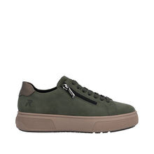 Load image into Gallery viewer, RIEKER - M7701-55 -  LACE UP/ZIP SNEAKER TRAINER - Green/Bronze  (NEW IN)