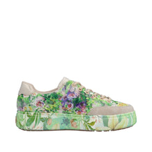 Load image into Gallery viewer, RIEKER - M7711-91 -  LACE UP/ZIP SNEAKER TRAINER - Green Multi