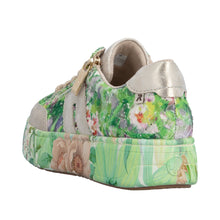Load image into Gallery viewer, RIEKER - M7711-91 -  LACE UP/ZIP SNEAKER TRAINER - Green Multi
