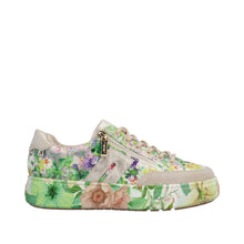 Load image into Gallery viewer, RIEKER - M7711-91 -  LACE UP/ZIP SNEAKER TRAINER - Green Multi