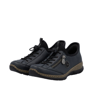 RIEKER - N3267-15 - SLIP ON TRAINER - Blue/Black