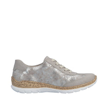 Load image into Gallery viewer, RIEKER - N4221-90 - LACE UP/ZIP TRAINER SHOE - Ice Rose Metallic