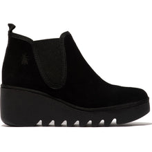 Load image into Gallery viewer, FLY London - BYNE349FLY - P501349019 - PULL ON WEDGE ANKLE BOOT - Black