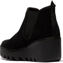 Load image into Gallery viewer, FLY London - BYNE349FLY - P501349019 - PULL ON WEDGE ANKLE BOOT - Black