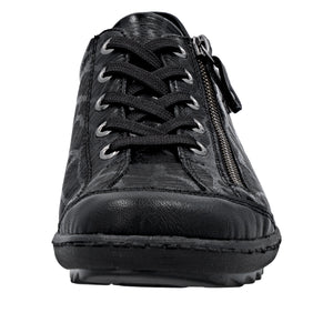 REMONTE - R1402-00- ZIP/LACE SHOE (Water Resistant) - Black