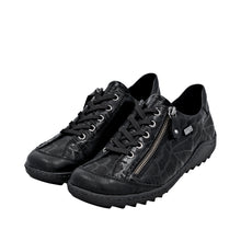 Load image into Gallery viewer, REMONTE - R1402-00- ZIP/LACE SHOE (Water Resistant) - Black