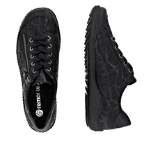 Load image into Gallery viewer, REMONTE - R1402-00- ZIP/LACE SHOE (Water Resistant) - Black