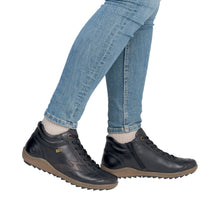 Load image into Gallery viewer, REMONTE - R1454-03 - ZIP/LACE BOOT - Water Resistant - Black  (NEW IN)