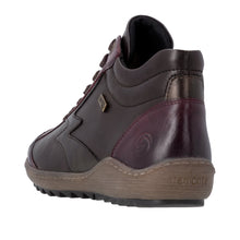 Load image into Gallery viewer, REMONTE - R1454-27 - ZIP/LACE BOOT - Water Resistant - Burgundy/Bronze (NEW IN)