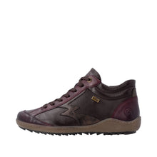 Load image into Gallery viewer, REMONTE - R1454-27 - ZIP/LACE BOOT - Water Resistant - Burgundy/Bronze (NEW IN)