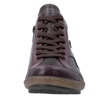 Load image into Gallery viewer, REMONTE - R1454-27 - ZIP/LACE BOOT - Water Resistant - Burgundy/Bronze (NEW IN)