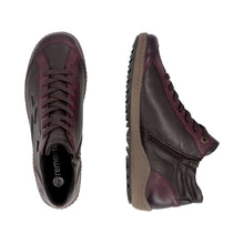 Load image into Gallery viewer, REMONTE - R1454-27 - ZIP/LACE BOOT - Water Resistant - Burgundy/Bronze (NEW IN)