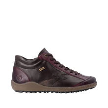 Load image into Gallery viewer, REMONTE - R1454-27 - ZIP/LACE BOOT - Water Resistant - Burgundy/Bronze (NEW IN)