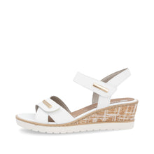 Load image into Gallery viewer, REMONTE - R6266-80 - WEDGE SANDAL - White