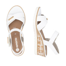 Load image into Gallery viewer, REMONTE - R6266-80 - WEDGE SANDAL - White