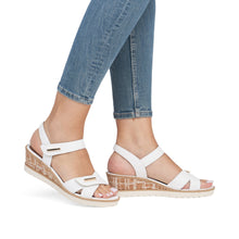 Load image into Gallery viewer, REMONTE - R6266-80 - WEDGE SANDAL - White