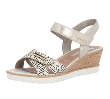Load image into Gallery viewer, REMONTE - R6266-90 - WEDGE SANDAL - Beige/Gold